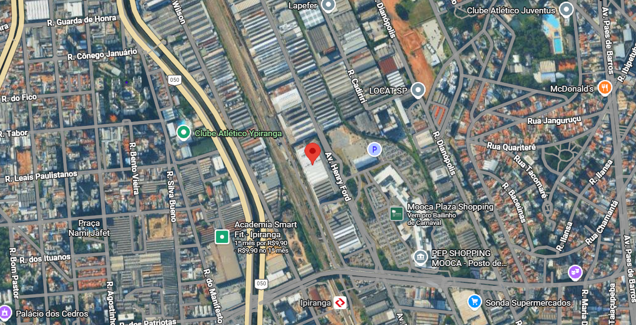 Mapa da localização